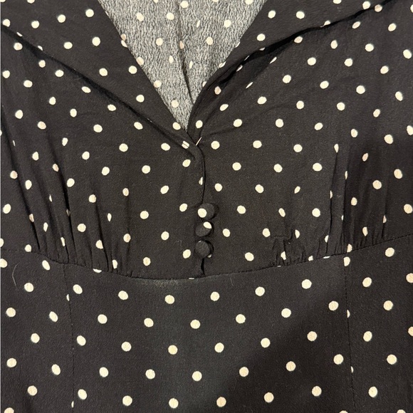 Kimchi Blue Black and White Polka Dot Mini Dress - Picture 2 of 4